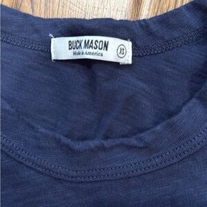 Buck Mason Dark Blue Cotton Tee